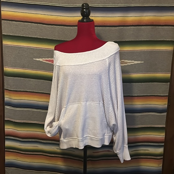 FP Oversized Waffle Sweatshirt OSFM - Picture 3 of 5